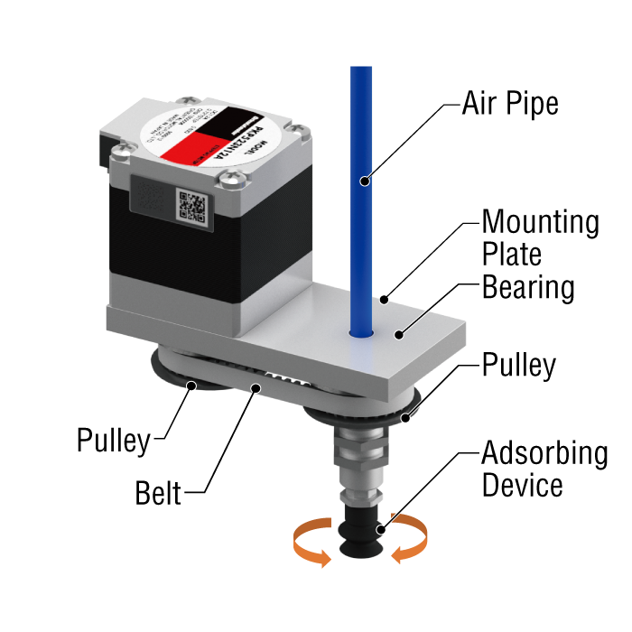 Suction Mechanism When Using the Conventional Stepper Motor