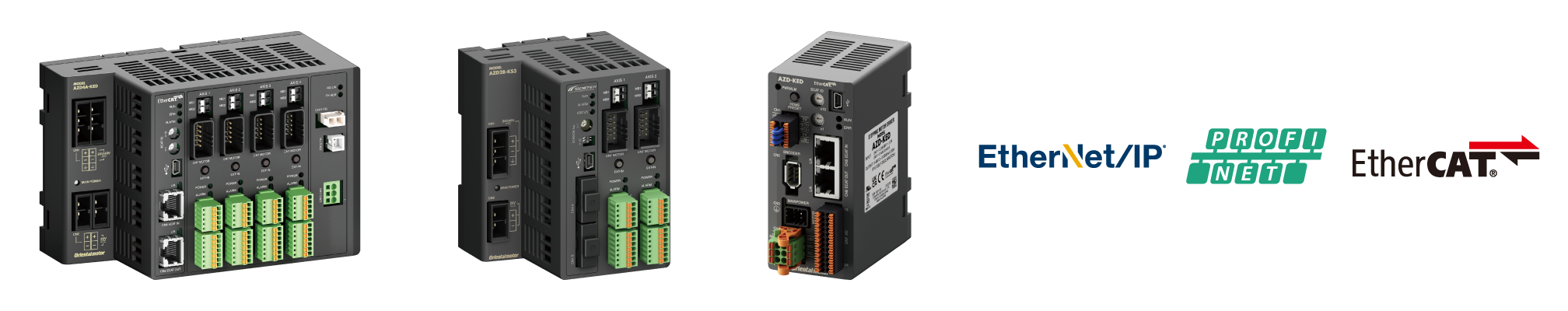 Treiber mit EtherNet/IP, PROFINET, EtherCAT