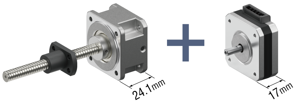 Examples of Attachment and Flat 2-Phase Motor Combination