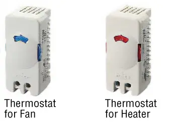 Thermostat (Thermostat for fan/Thermostat for heater)