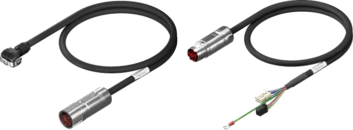 Industrial connection cables (USB type, circular connector type, exposed wiring type)