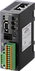 Vertical driver module. Features various interfaces and terminal blocks.