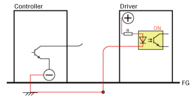 When negative grounding is used in sink logic<Disconnected>