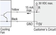 Alarm Output Circuit Connection Example