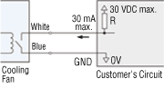 Alarm Output Circuit Connection Example