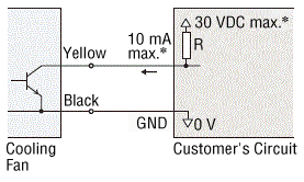 Sensor output circuit connection example