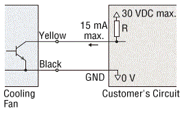 Alarm Output Circuit Connection Example
