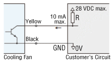 Alarm Output Circuit Connection Example